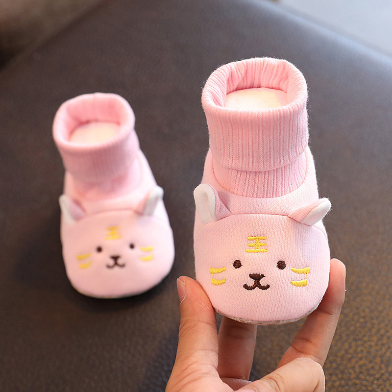 Zimske dječje cipele s mekanom dnom, set od 3 para, unisex, 6–12 mjeseci, gornji dio od kravljeg kože, protuklizne čarape
