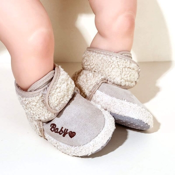 Cipele za bebe od pamuka s fleksi podstavom, zimske čizme za sve sezone za učenje hodanja, unisex, za dob 0–12 mjeseci, veličine 3–6–12 mjeseci, sigurno pristajanje