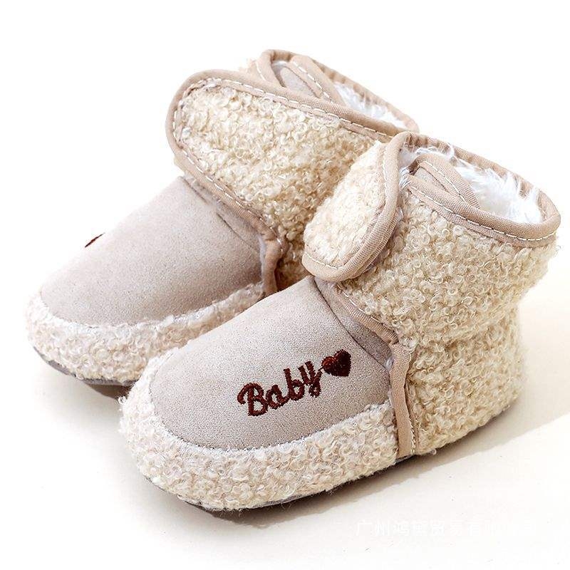 Cipele za bebe od pamuka s fleksi podstavom, zimske čizme za sve sezone za učenje hodanja, unisex, za dob 0–12 mjeseci, veličine 3–6–12 mjeseci, sigurno pristajanje