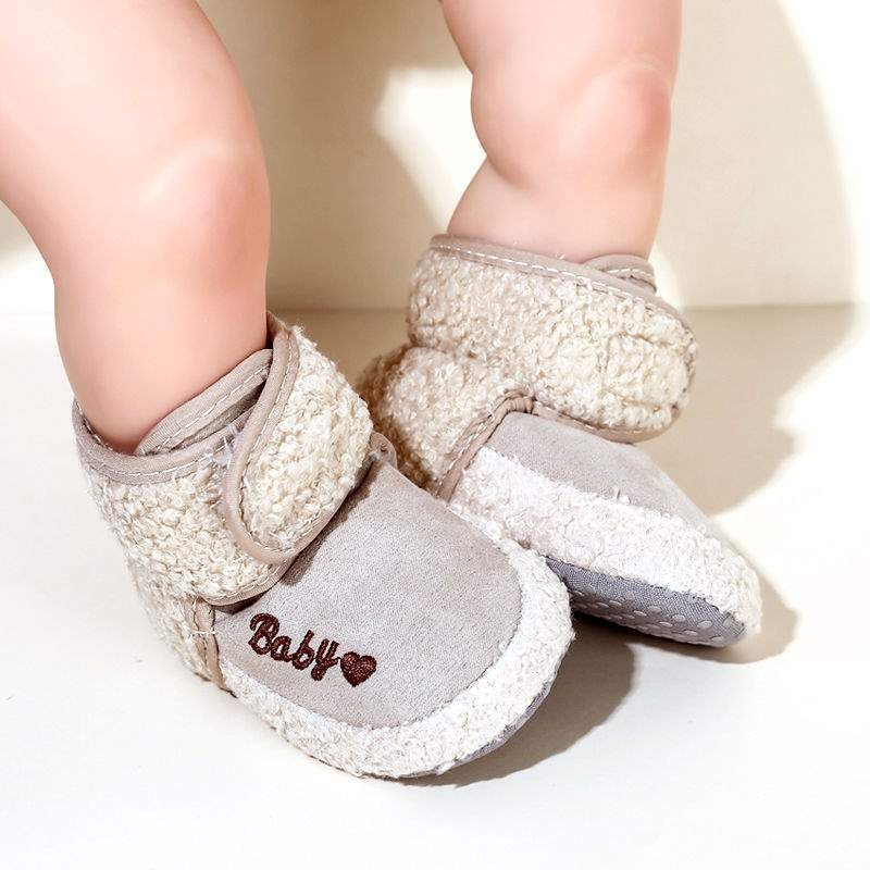 Cipele za bebe od pamuka s fleksi podstavom, zimske čizme za sve sezone za učenje hodanja, unisex, za dob 0–12 mjeseci, veličine 3–6–12 mjeseci, sigurno pristajanje