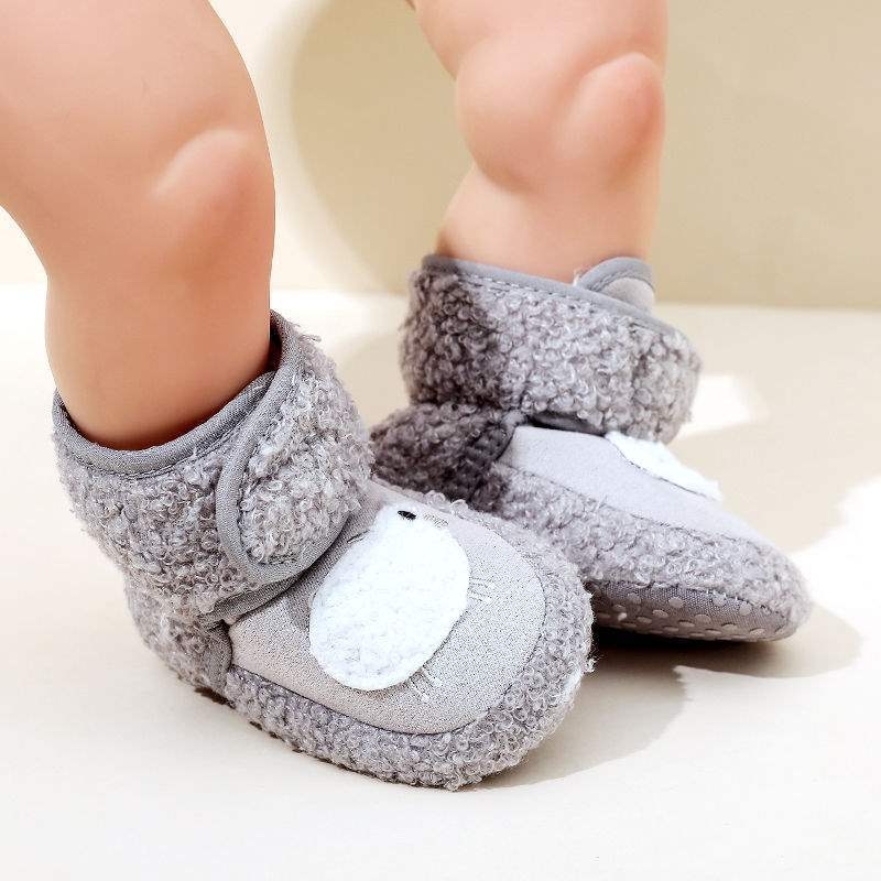 Cipele za bebe od pamuka s fleksi podstavom, zimske čizme za sve sezone za učenje hodanja, unisex, za dob 0–12 mjeseci, veličine 3–6–12 mjeseci, sigurno pristajanje