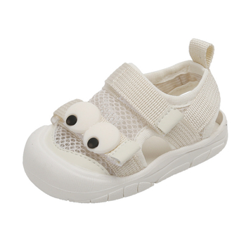 Sandale pentru copii, partea superioară din plasă respirabilă, talpă anti-derapare, închidere Velcro, design cu profil scăzut, pentru vară, 12-36 luni