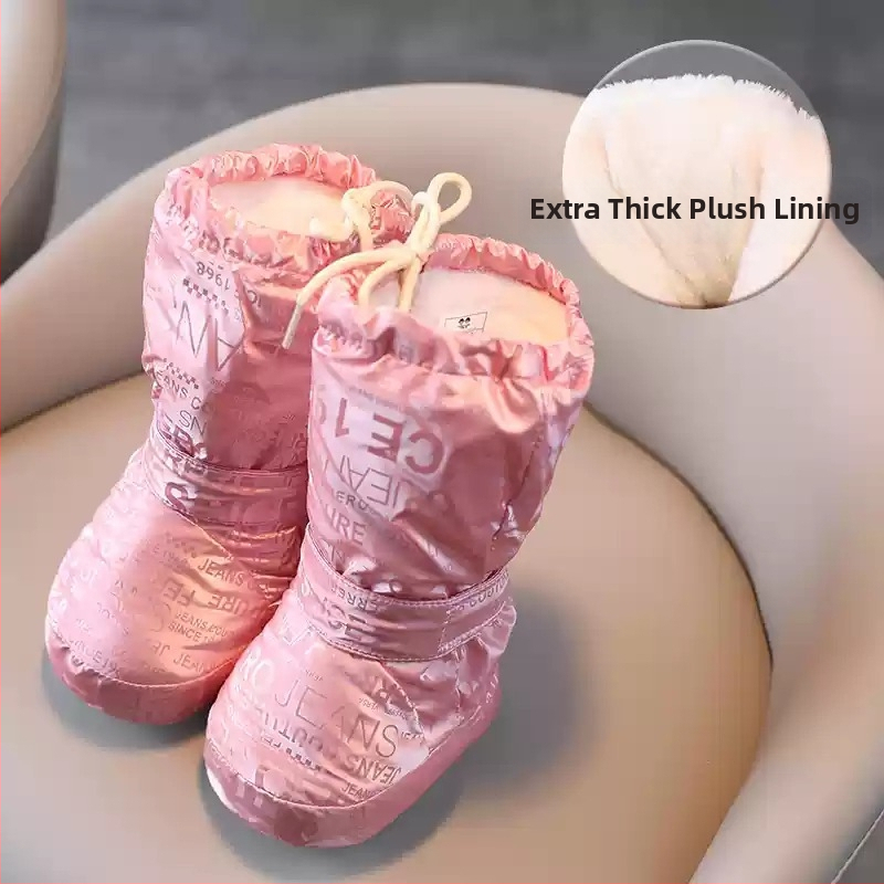 Zimske cipelice za bebe, 3–12 mjeseci, otporne na vjetar i vodu, protuklizne pamucne cipelice s fleecem podstavom, debela meka potplata, tople, za prve korake