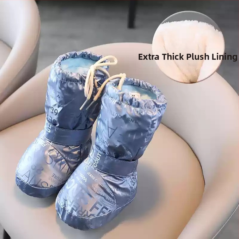 Zimske cipelice za bebe, 3–12 mjeseci, otporne na vjetar i vodu, protuklizne pamucne cipelice s fleecem podstavom, debela meka potplata, tople, za prve korake