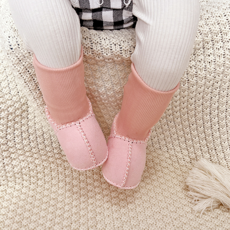 Jesensko-zimske cipele za bebe i malu djecu, protuklizne, debela vunena podstava, čarapa-cipele s mekanom potplatom, unisex