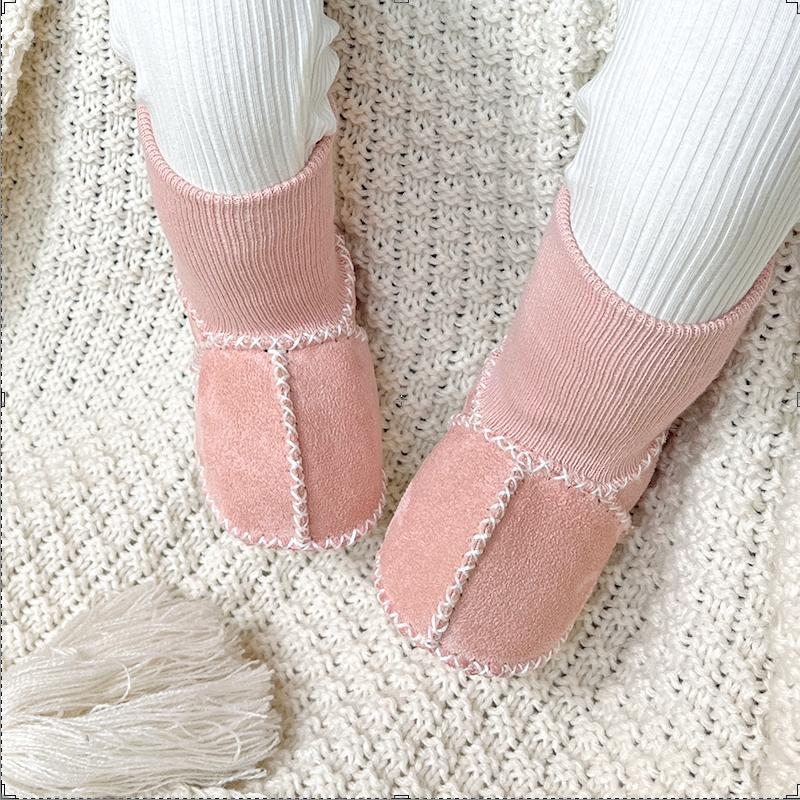 Jesensko-zimske cipele za bebe i malu djecu, protuklizne, debela vunena podstava, čarapa-cipele s mekanom potplatom, unisex