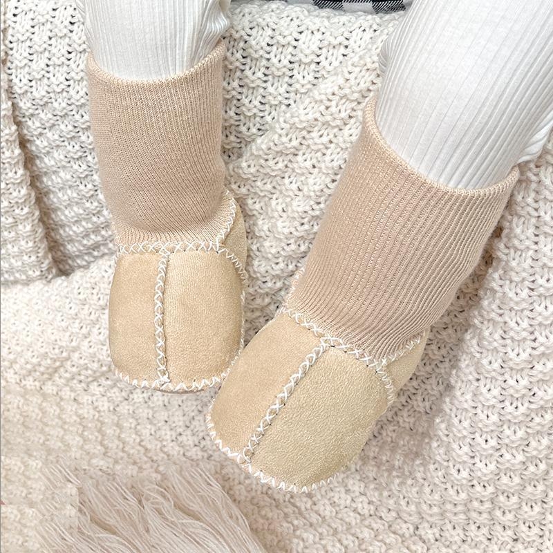 Jesensko-zimske cipele za bebe i malu djecu, protuklizne, debela vunena podstava, čarapa-cipele s mekanom potplatom, unisex