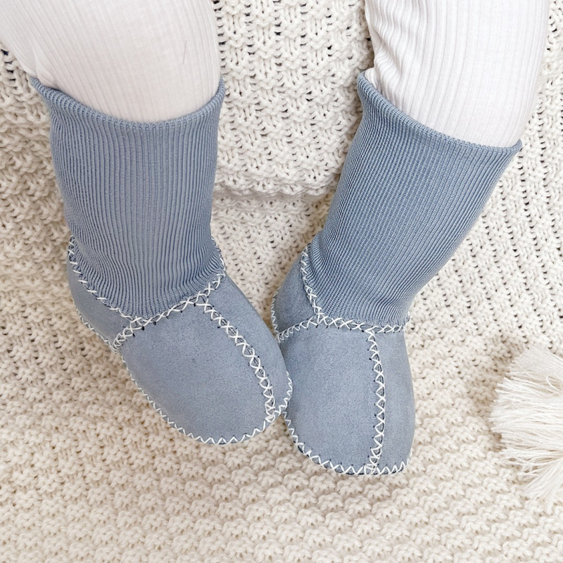 Jesensko-zimske cipele za bebe i malu djecu, protuklizne, debela vunena podstava, čarapa-cipele s mekanom potplatom, unisex
