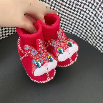 Dječje cipele s tigrovom glavom, plišani unutarnji dio, mekana potplata, protuklizne, za bebe 6–12 mjeseci