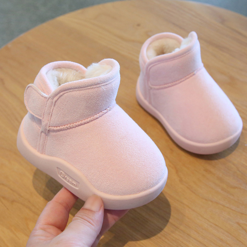 Zimske cipelice za bebe s flis podošom, mekana potplata, unisex, cipele za učenje hodanja, protuklizne