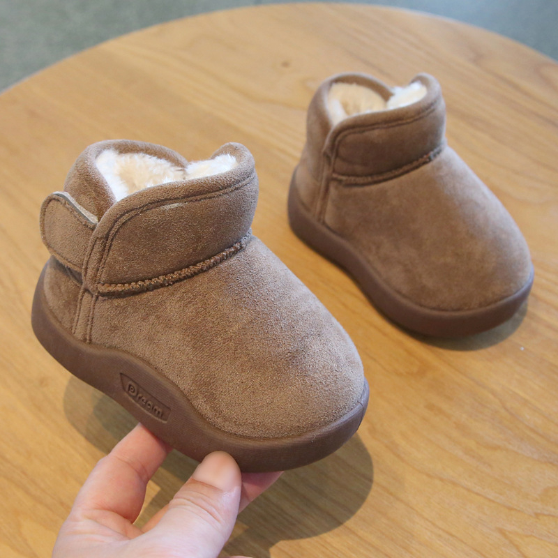 Zimske cipelice za bebe s flis podošom, mekana potplata, unisex, cipele za učenje hodanja, protuklizne