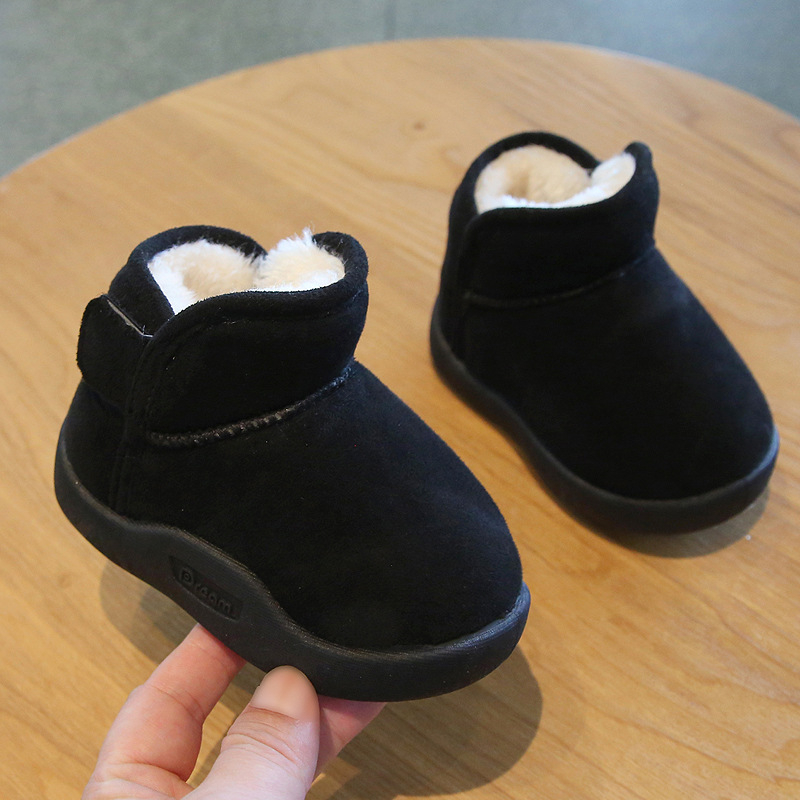 Zimske cipelice za bebe s flis podošom, mekana potplata, unisex, cipele za učenje hodanja, protuklizne