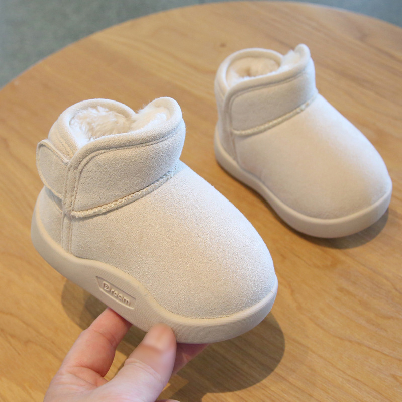 Zimske cipelice za bebe s flis podošom, mekana potplata, unisex, cipele za učenje hodanja, protuklizne