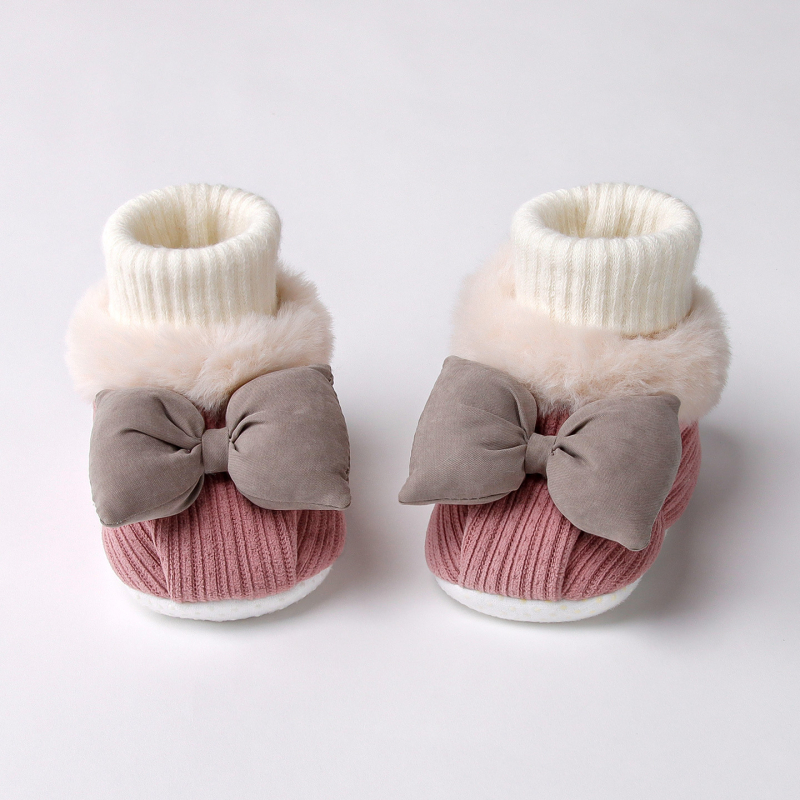 Baba Pamut Téli Beltéri Cipő Velúr Bélés (Uniszex, Vastagított, Csúszásmentes, PVC Talp)