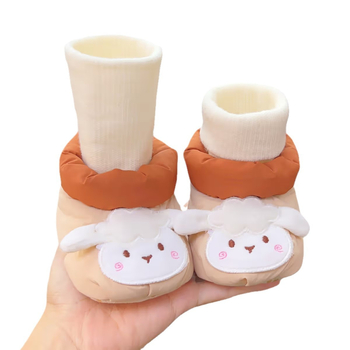 Kisgyermek cipő 6–12 hónaposoknak: puha talp, fleece bélés, vízálló pamut, csúszásmentes talp, meleg téli viselet