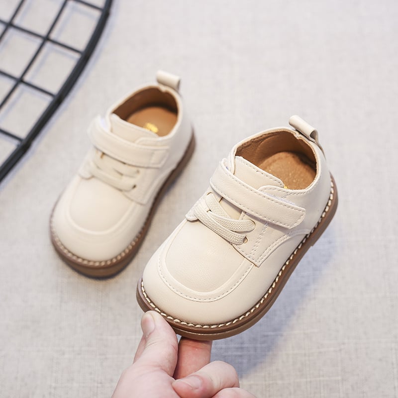 Kožne cipele za bebe i malu djecu – mekani potplat, proljeće i jesen, Velcro zatvarač, 12–36 mjeseci, korejski stil