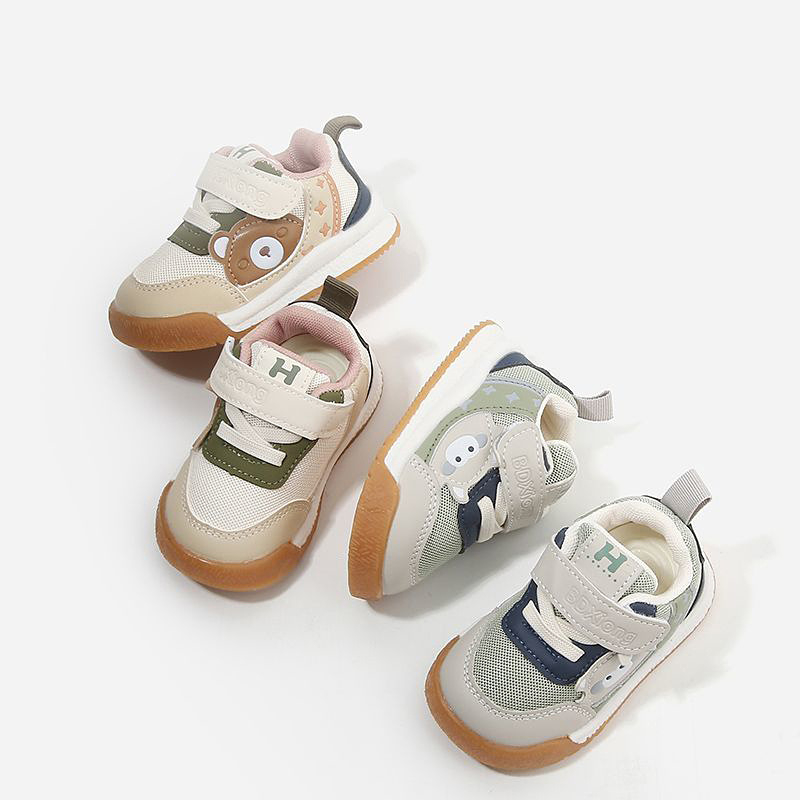 2024. godišnje cipele za hodanje za bebe 12–36 mjeseci, unisex, prozračni mrežasti gornji dio, Velcro kopča, protuklizna potplat, model 2868
