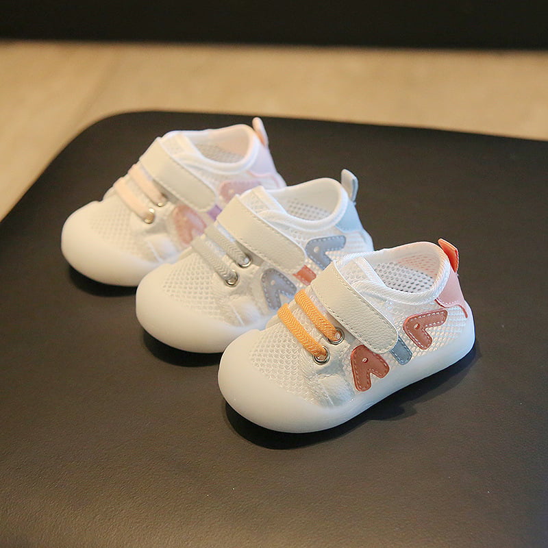 Unisex dječje tenisice s mekanom potplatom, prozračan mrežasti gornji dio, za 12–36 mjeseci, protuklizne, Velcro zatvarač, proljeće-ljeto