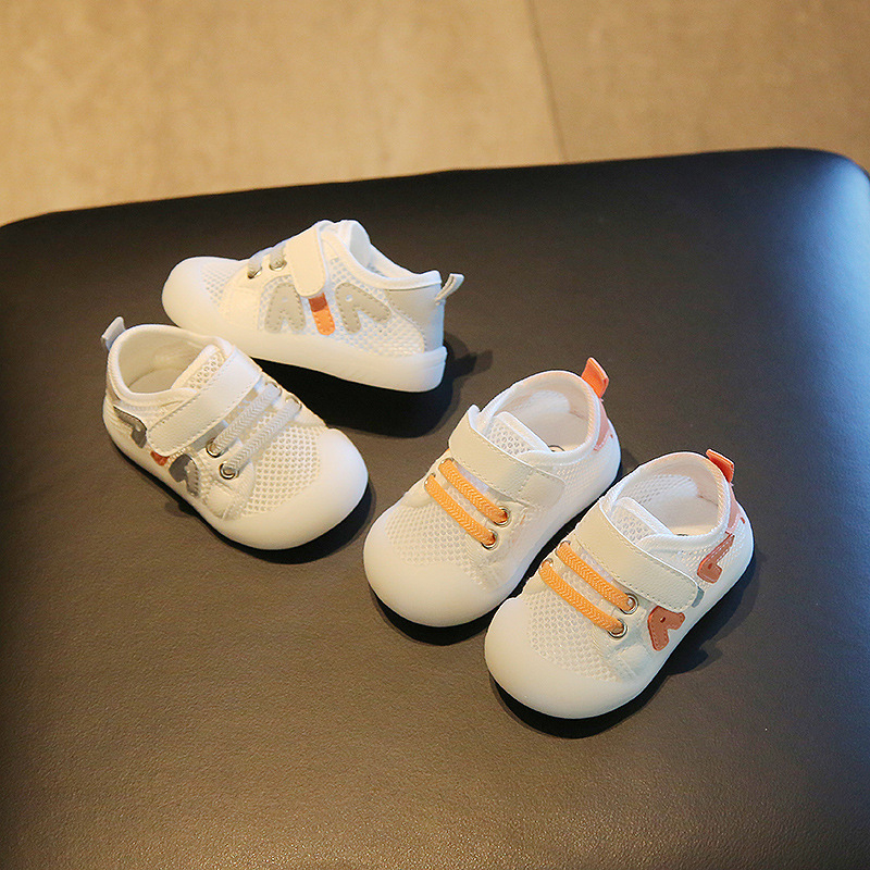 Unisex dječje tenisice s mekanom potplatom, prozračan mrežasti gornji dio, za 12–36 mjeseci, protuklizne, Velcro zatvarač, proljeće-ljeto