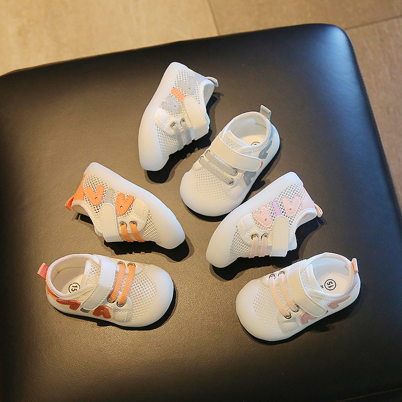Unisex dječje tenisice s mekanom potplatom, prozračan mrežasti gornji dio, za 12–36 mjeseci, protuklizne, Velcro zatvarač, proljeće-ljeto