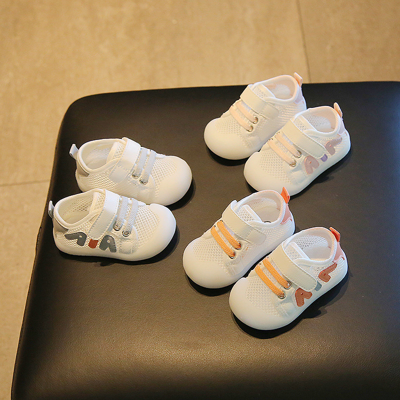 Unisex dječje tenisice s mekanom potplatom, prozračan mrežasti gornji dio, za 12–36 mjeseci, protuklizne, Velcro zatvarač, proljeće-ljeto