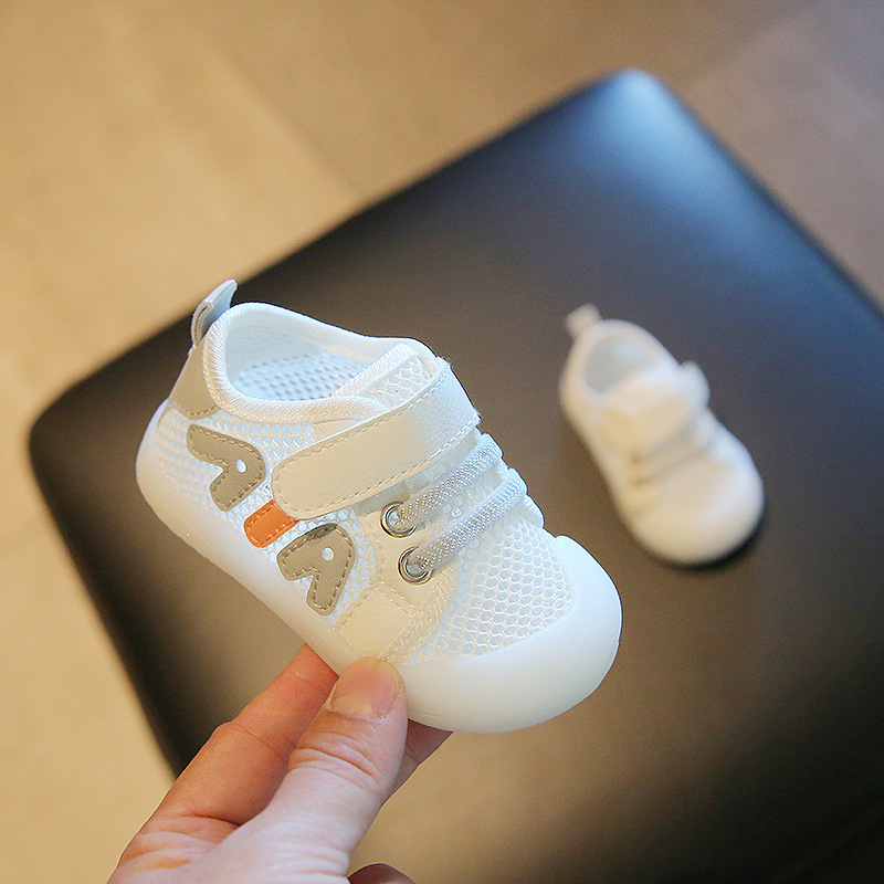 Unisex dječje tenisice s mekanom potplatom, prozračan mrežasti gornji dio, za 12–36 mjeseci, protuklizne, Velcro zatvarač, proljeće-ljeto