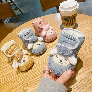 Pantofi-soc pentru fete, partea superioară din bumbac, desen animat, stil K-style, 12-36 luni