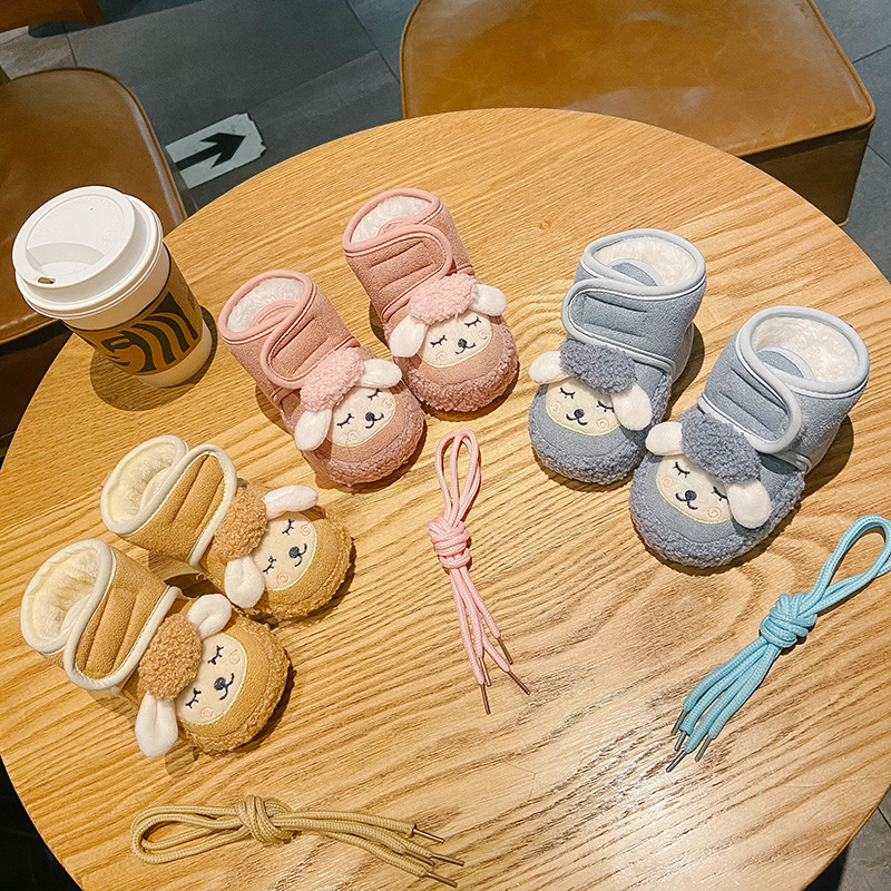 Pantofi-soc pentru fete, partea superioară din bumbac, desen animat, stil K-style, 12-36 luni