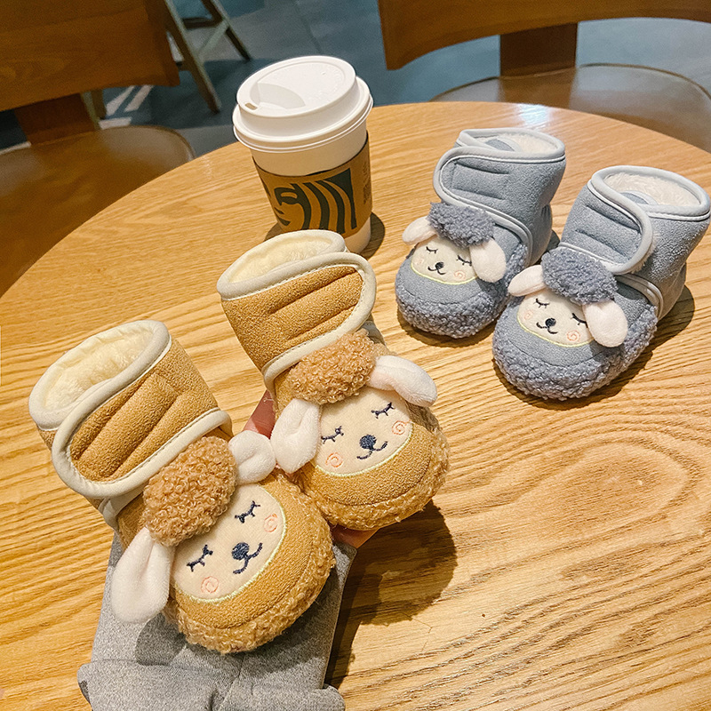 Pantofi-soc pentru fete, partea superioară din bumbac, desen animat, stil K-style, 12-36 luni