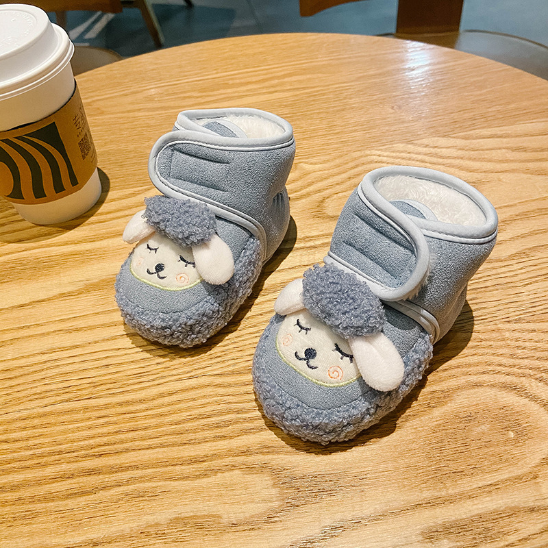 Pantofi-soc pentru fete, partea superioară din bumbac, desen animat, stil K-style, 12-36 luni