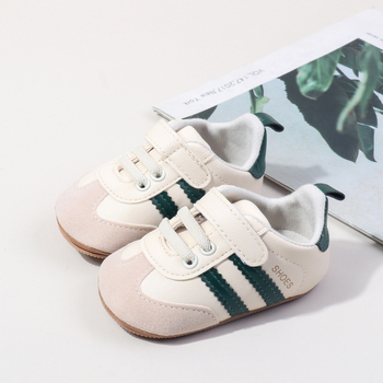 Încălțăminte pentru bebeluși cu Velcro, talpă moale din cauciuc, anti-derapare, PU suprafață, pentru primăvară-toamnă, 12–36 luni