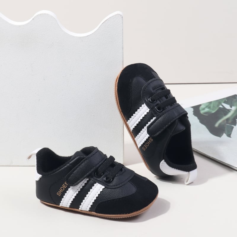 Încălțăminte pentru bebeluși cu Velcro, talpă moale din cauciuc, anti-derapare, PU suprafață, pentru primăvară-toamnă, 12–36 luni