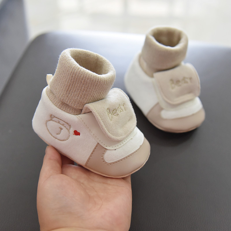 Dječje cipele od velura s flis podstavkom, za 0–1 godinu, unisex, unutarnji protuklizni potplat