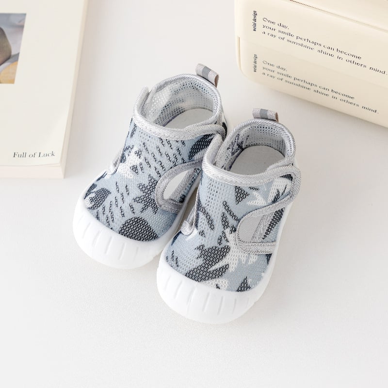 Unisex ljetne mrežaste tenisice za bebe i mališane, prozračne, unutarnje, protuklizne, s Velcro zatvaranjem, niski vrh, 12–36 mjeseci