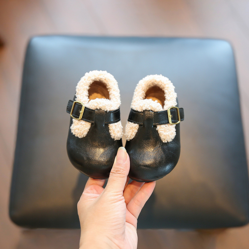 Bebi cipele u Birkenstock stilu za djevojčice, zimske tople dječje pamučne cipele, cipele za hodanje s mekanom potplatom