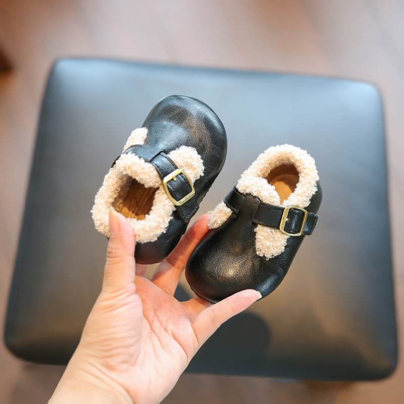Bebi cipele u Birkenstock stilu za djevojčice, zimske tople dječje pamučne cipele, cipele za hodanje s mekanom potplatom