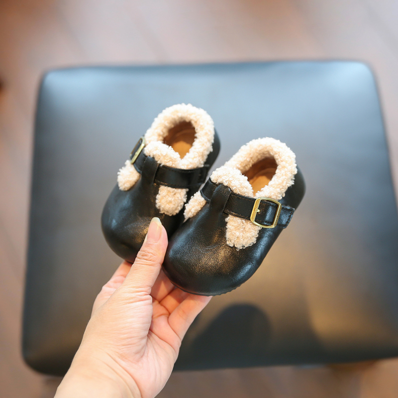 Bebi cipele u Birkenstock stilu za djevojčice, zimske tople dječje pamučne cipele, cipele za hodanje s mekanom potplatom