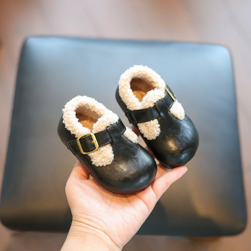 Bebi cipele u Birkenstock stilu za djevojčice, zimske tople dječje pamučne cipele, cipele za hodanje s mekanom potplatom
