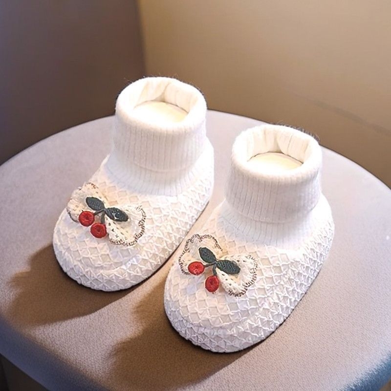 Papuče za bebe s mekanom podom, tople pamučne cipelice za 6–12 mjeseci