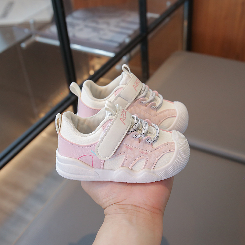 Unisex cipele za bebe - prozračna mreža + mikrovlaknasta koža, Velcro kopčanje, niski gornji dio, vanjska funkcijska obuća, za 12-36 mjeseci