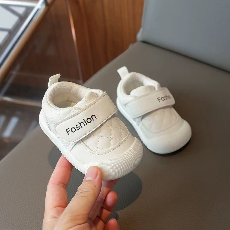 Cipele za djecu 12-36 mjeseci, unisex, Velcro zatvarač, gornji dio od sintetičke kože, protuklizne i otporne na habanje, niski kroj, mekana potplat