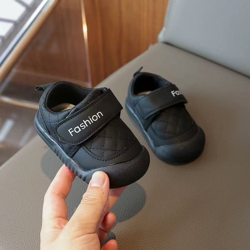 Cipele za djecu 12-36 mjeseci, unisex, Velcro zatvarač, gornji dio od sintetičke kože, protuklizne i otporne na habanje, niski kroj, mekana potplat