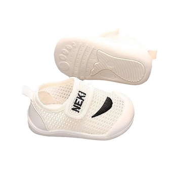 prozračne mrežaste cipele za bebe, bijele lagane tenisice za bebe, protivklizne, Velcro zatvaranje, ljeto