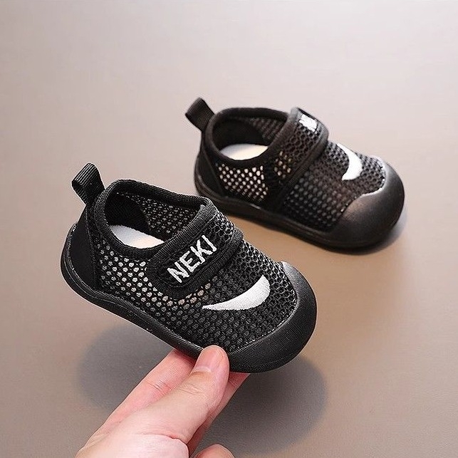 prozračne mrežaste cipele za bebe, bijele lagane tenisice za bebe, protivklizne, Velcro zatvaranje, ljeto