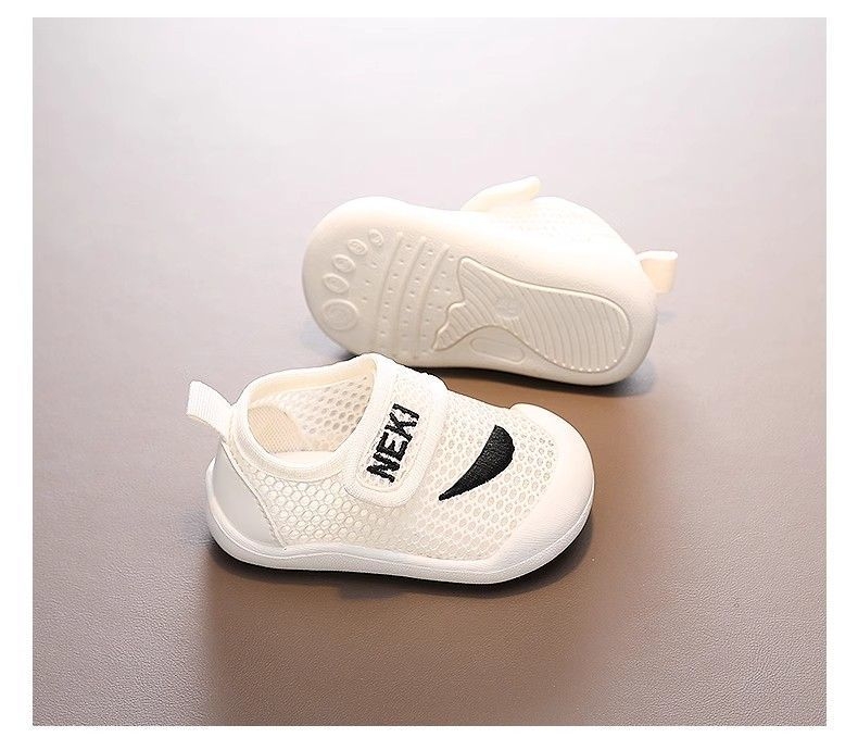 prozračne mrežaste cipele za bebe, bijele lagane tenisice za bebe, protivklizne, Velcro zatvaranje, ljeto