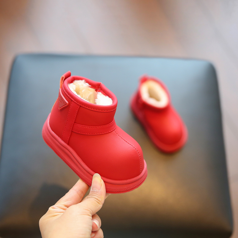 Unisex dječje snježne čizme za bebe, zimske cipele za malu djecu, s flis podstavom