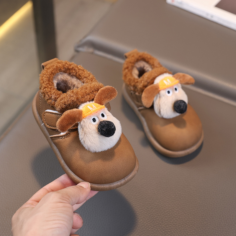 Zimske cipele za bebe s mekom potplatom, kratke čizme za djevojčice s fleece podstavom, snježne čizme