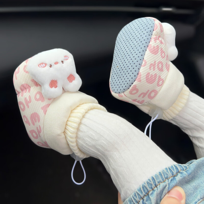 Zimske bebe cipele s flis podstavom, unisex, kopčanje na kopču, protuklizna podloga, debele i tople, za 6–12 mjeseci