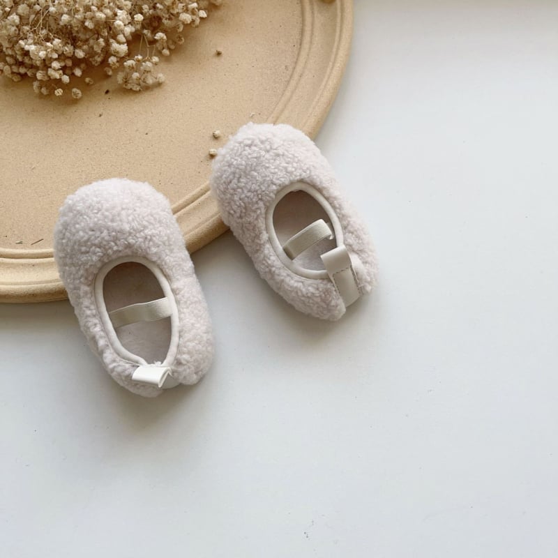 Zimske dječje cipele s krznom, korejskog stila, unisex, pamučne cipele za bebe i malu djecu, mekana potplata, tople