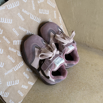 Dječje zimske tenisice s flisom, gornji dio nubuk kože, Velcro kopča, protuklizna mekana potplata, unisex, uzrast 12–36 mjeseci